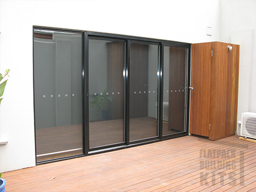 Flatpack building kits - double-glazed sliding door 2145mm x 3600mm