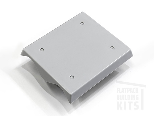 Flatpack construction extras - corrugated mounting plate