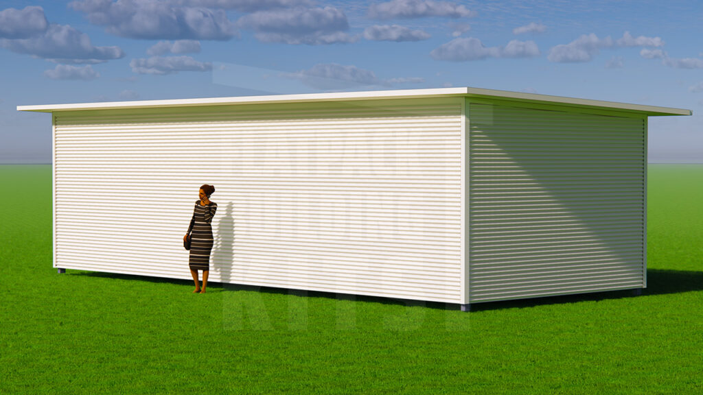 Australian steel habitable flatpack building kit 4m x 10m + eaves ...