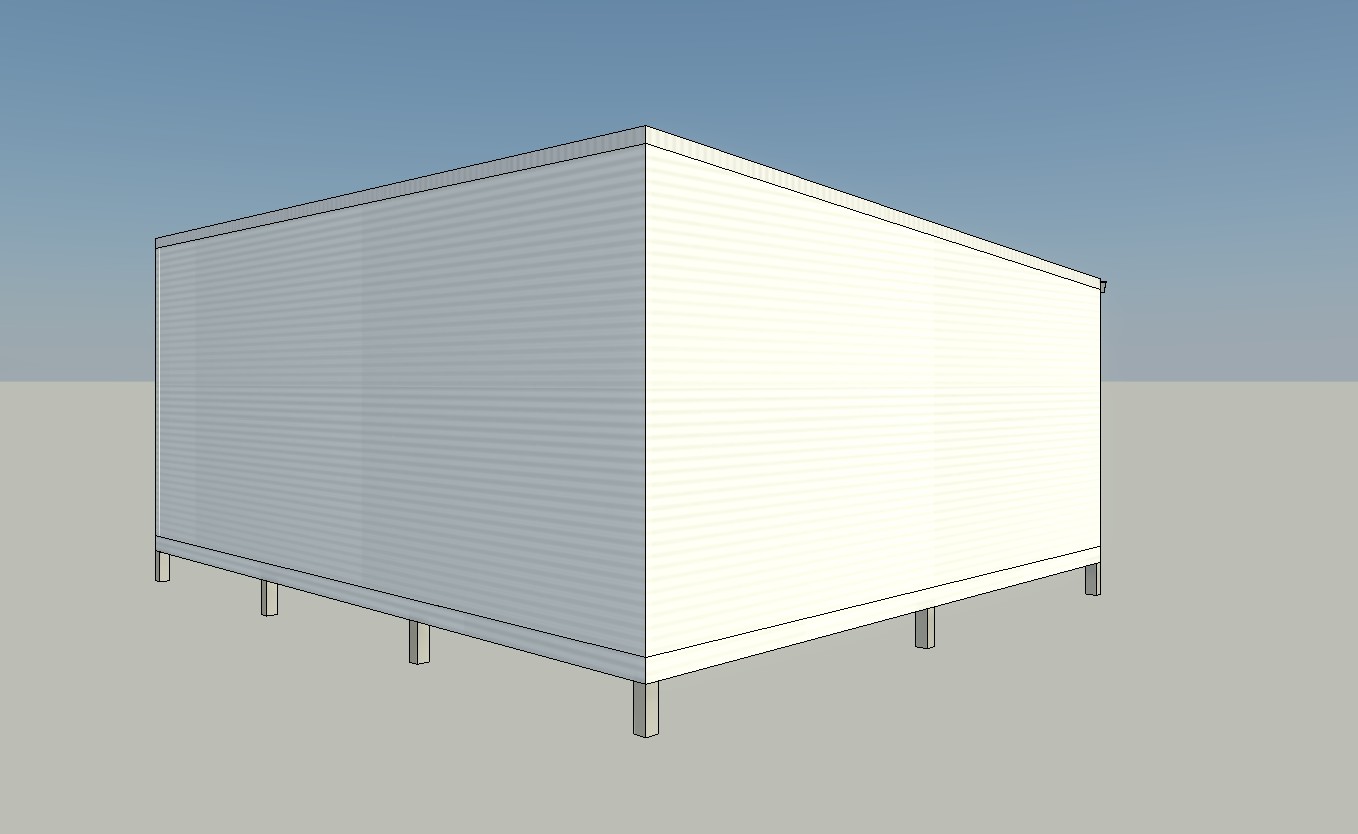 Australian steel habitable flatpack building kit 6m x 7m
