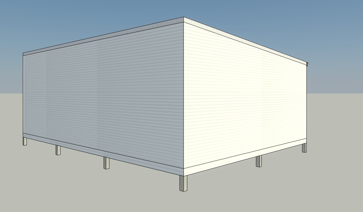 Australian steel habitable flatpack building kit 6m x 8m