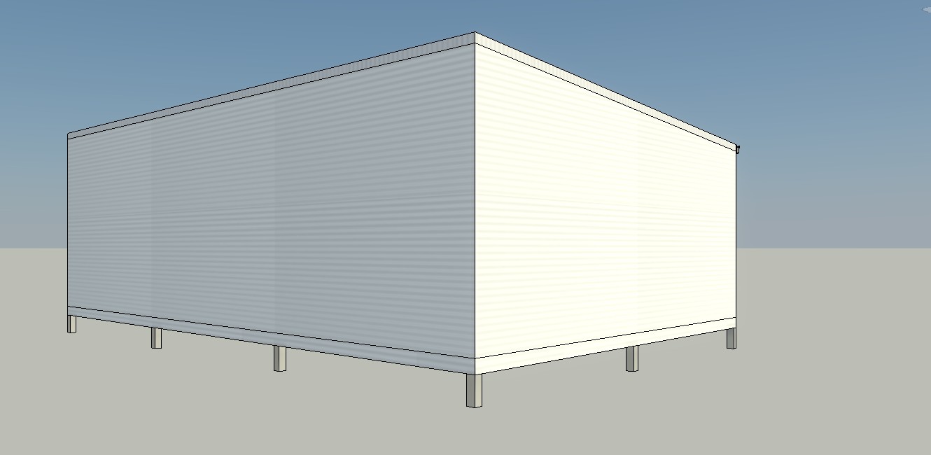 Australian steel habitable flatpack building kit 6m x 9m