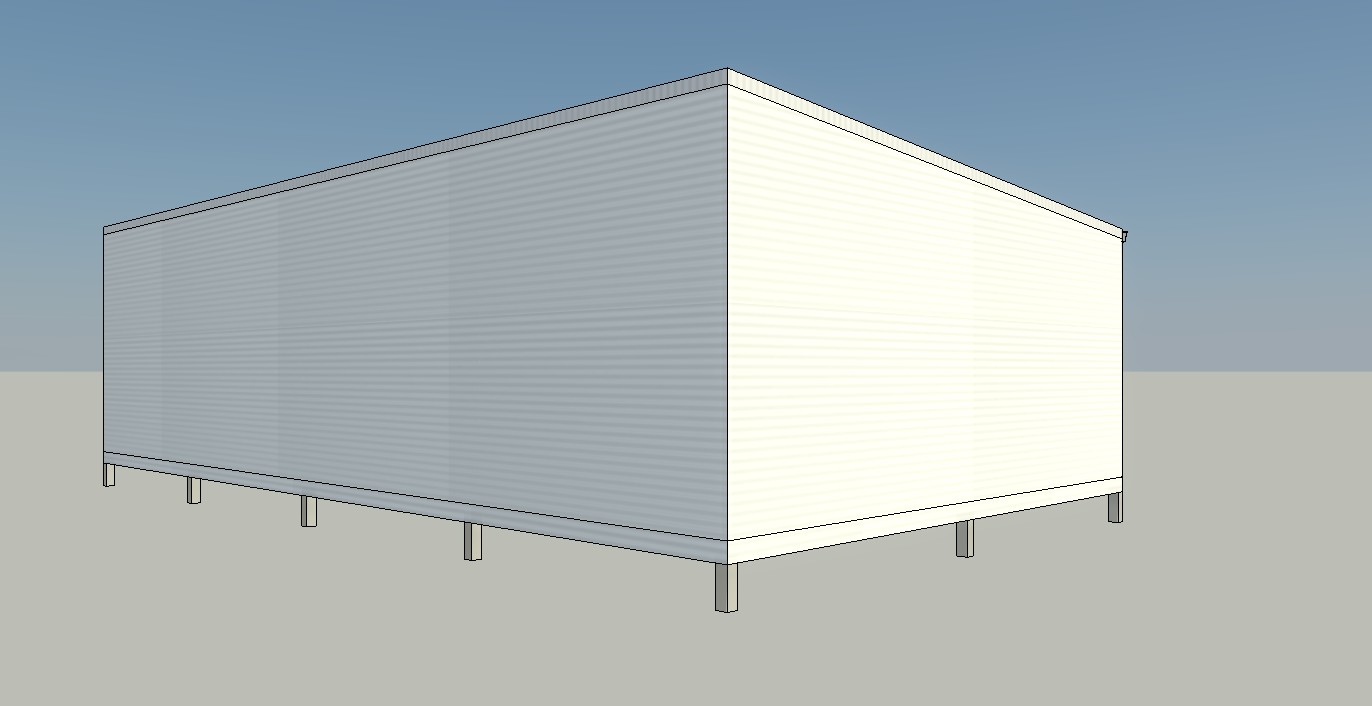 Australian steel habitable flatpack building kit 6m x 11m