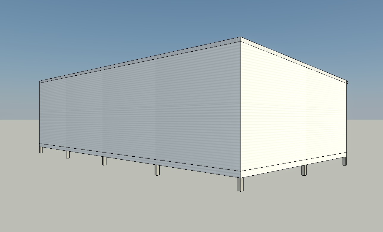 Australian steel habitable flatpack building kit 6m x 12m