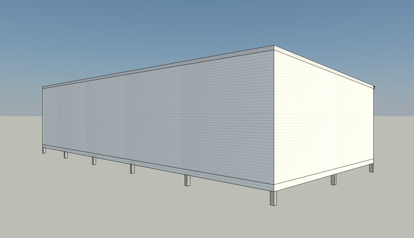 Australian steel habitable flatpack building kit 6m x 14m